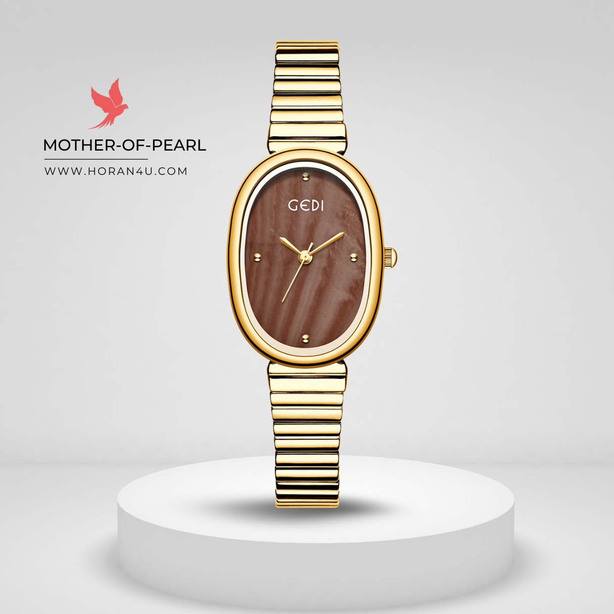 Goldie 52122 Bamboo-Joint Steel Strap Quartz Women’s Watch