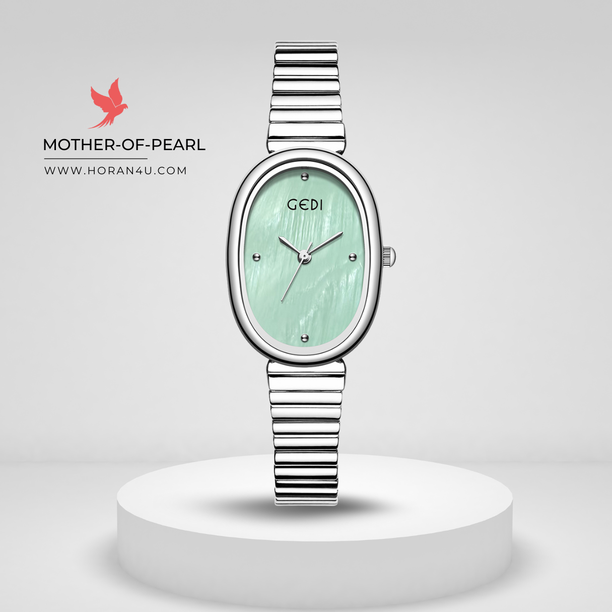 Goldie 52122 Bamboo-Joint Steel Strap Quartz Women’s Watch