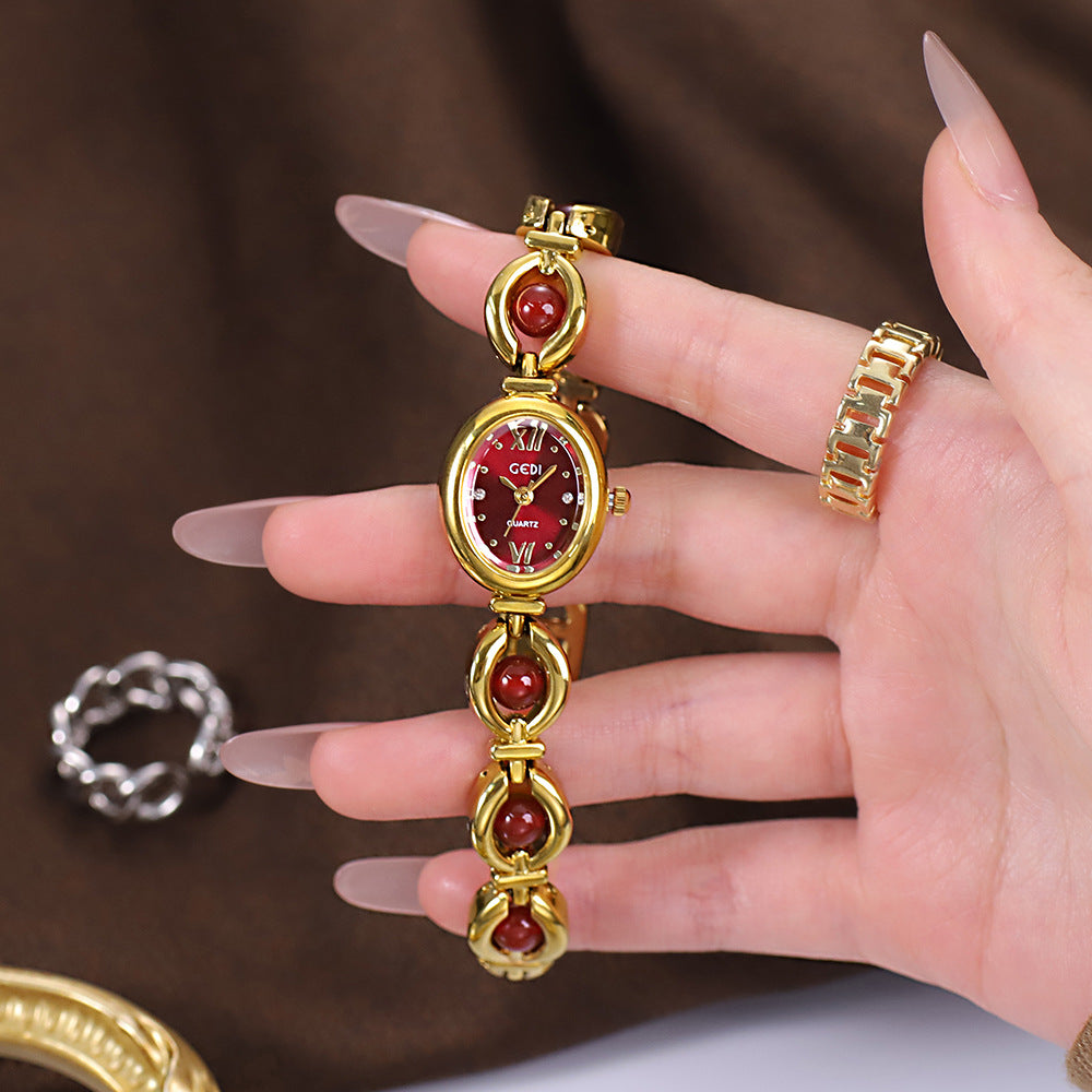 Gedi Signature Beaded Bracelet Watch